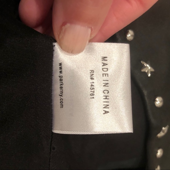 NWOT Parker Cyrus Studded Leather Mini Skirt - Picture 7 of 7